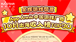 ninegame-九游游戏首次入围App Annie中国游戏厂商出海收入排行榜TOP30